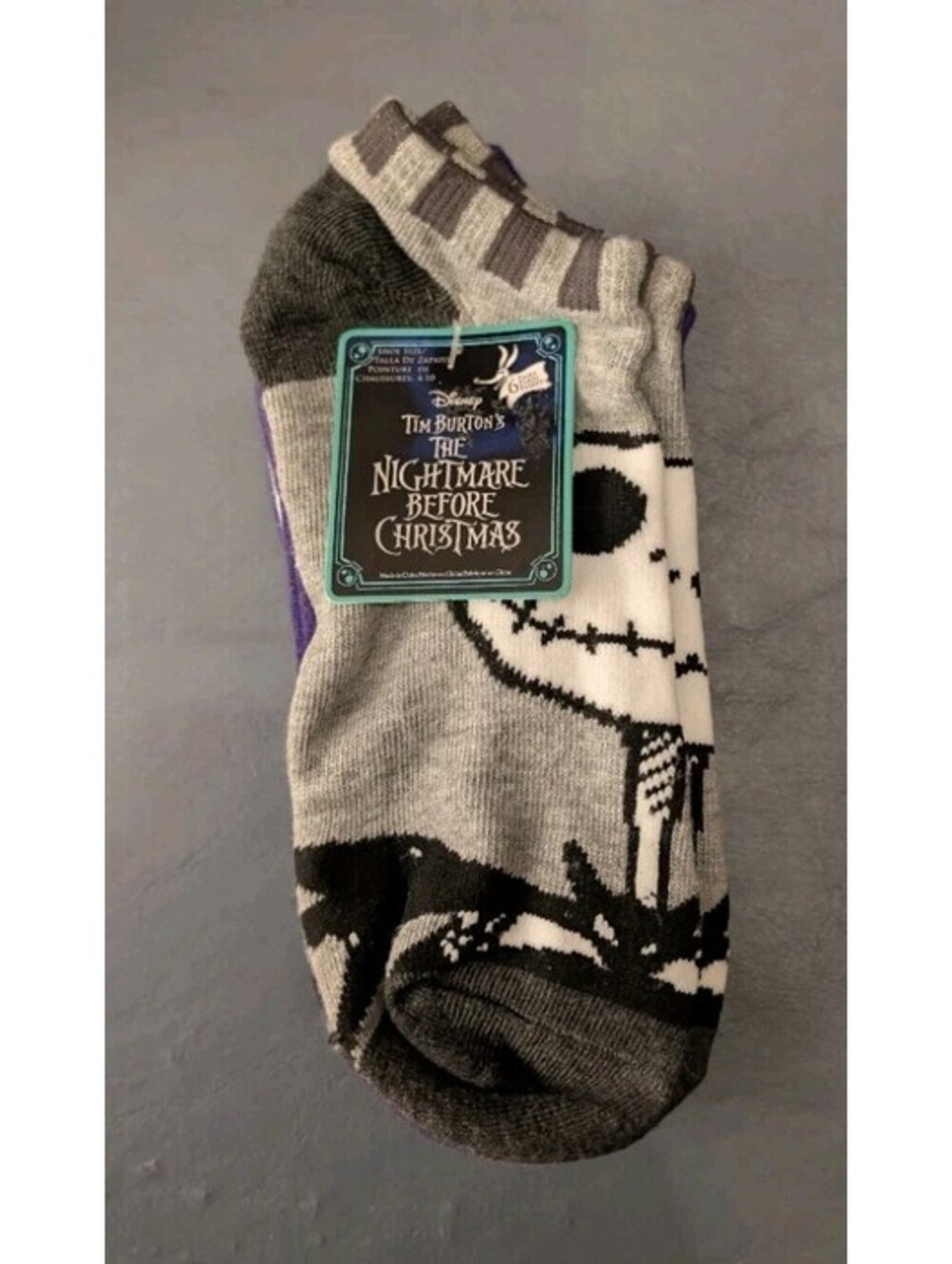 Disney The Nightmare Before Christmas 6 Pair Low Cut Socks - Shoe Size 9/11